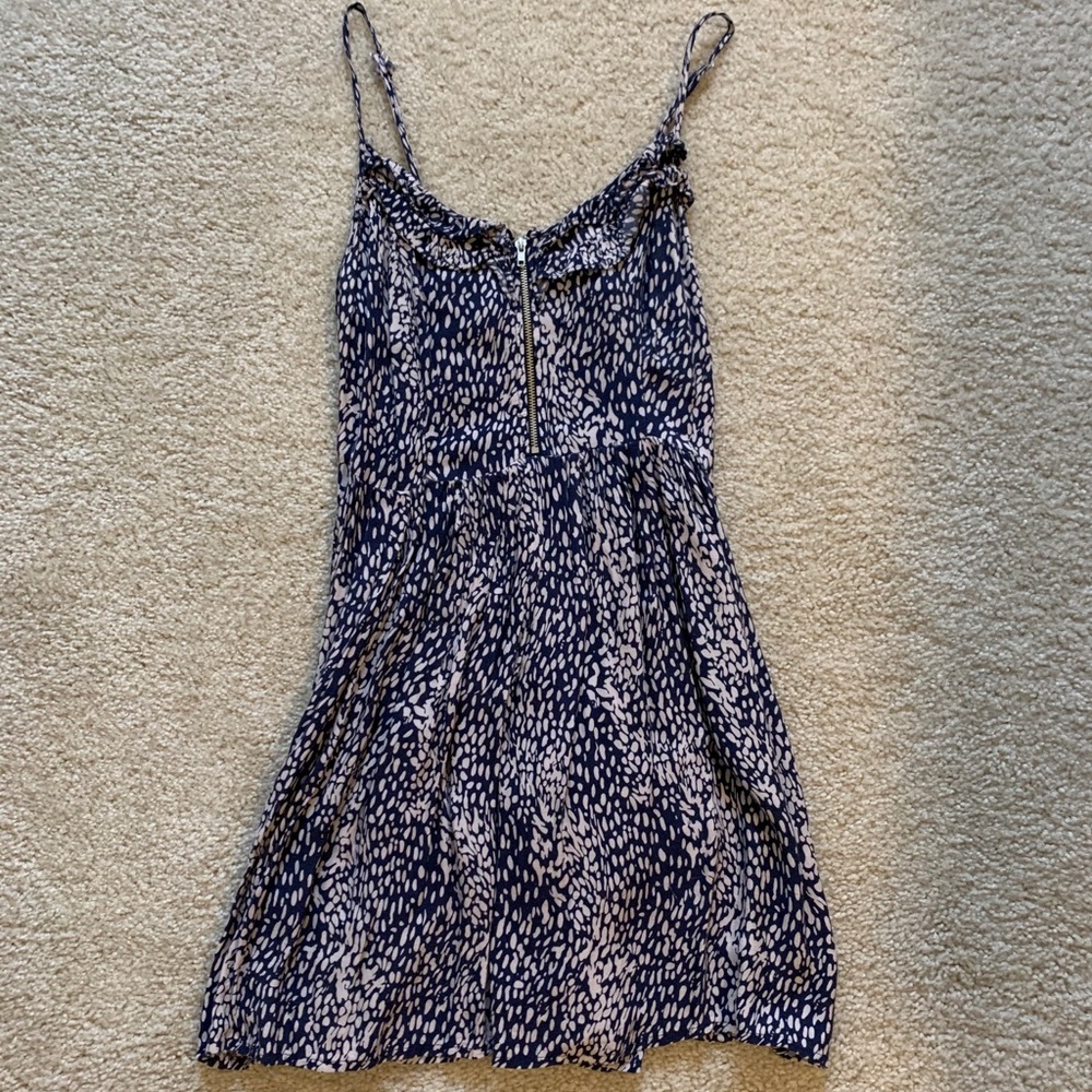 Zipper Front Flare Dress